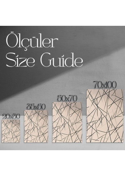 Soyut Minimalist Çizgi Sanatı Tablosu modelleri