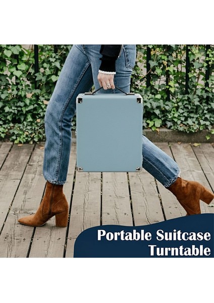 Record Master RM-311 Mavi Renkli Pikap - Tüm Plaklar Ile Uyumlu - Power Bank Lere Bağlanarak Kullanılabilme fırsatları