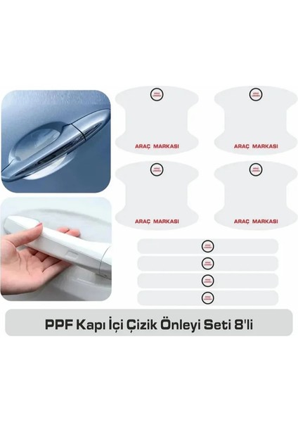 Audi Kapı Kolu Çizik Önleyici 8'li Set modelleri