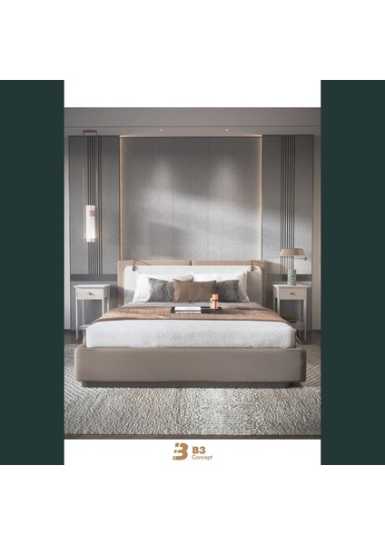 B3CONCEPT Retro Serisi Özel Tasarım Tek Çekmeceli Yatak Yanı Komodin Kum Taşı fırsatları