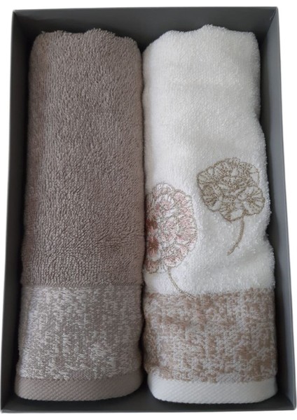 Phlox Bambu 2'li Havlu 50X90CM - Bej Krem modelleri