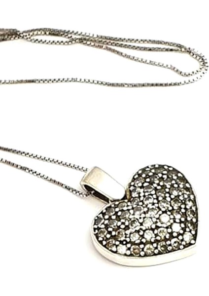 Zirkon taşlı gümüş kalp kolye fiyatları