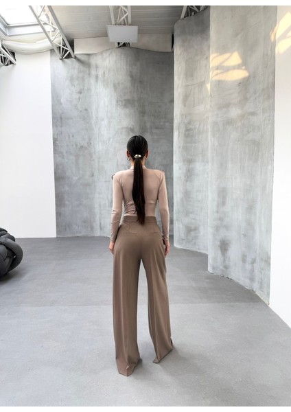 230 gr Poly Viscose Full Lycra Pi̇leli̇ Palazzo Pantolon fiyatları