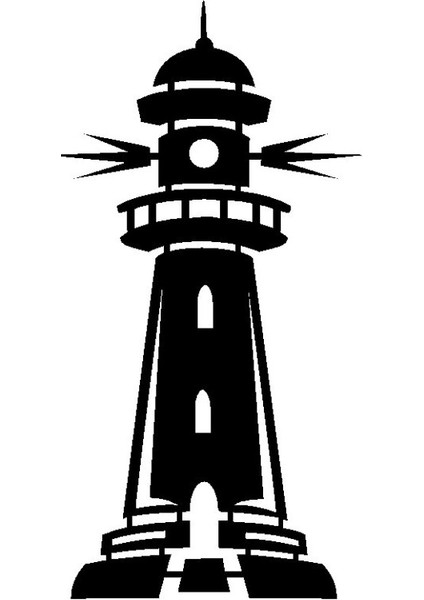 Deniz Feneri Sticker 10 x 20 cm