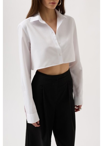 Basic Crop Gömlek fırsatları