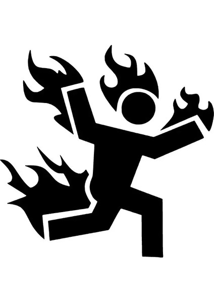 Yanan Adam Sticker 10 x 10 cm