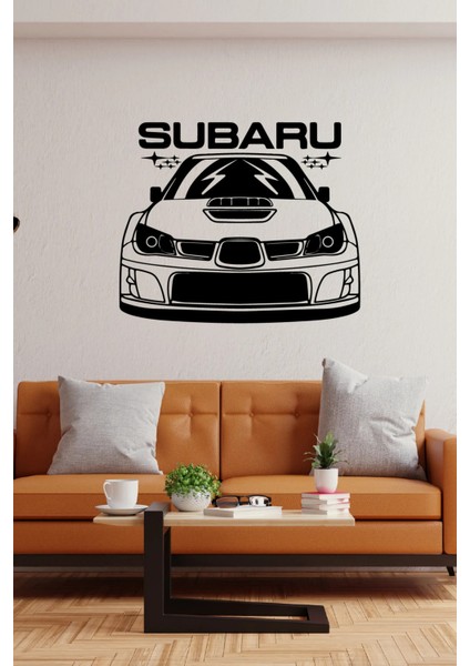Subaru Modifiyeli Araba Duvar Özel Yeni Sticker Yapıştırma (Sudan ve Nemden Etkilenmez)