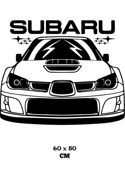 Subaru Modifiyeli Araba Duvar Özel Yeni Sticker Yapıştırma (Sudan ve Nemden Etkilenmez) modelleri