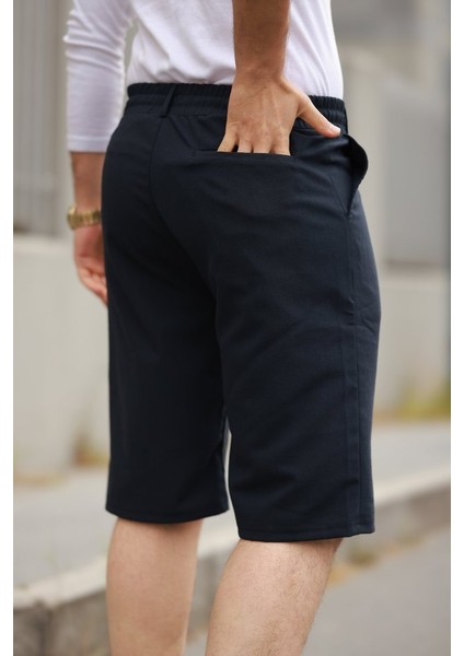 Erkek Beli Bağcıklı ve Düğmeli Bezayağı Kumaş Şort modelleri