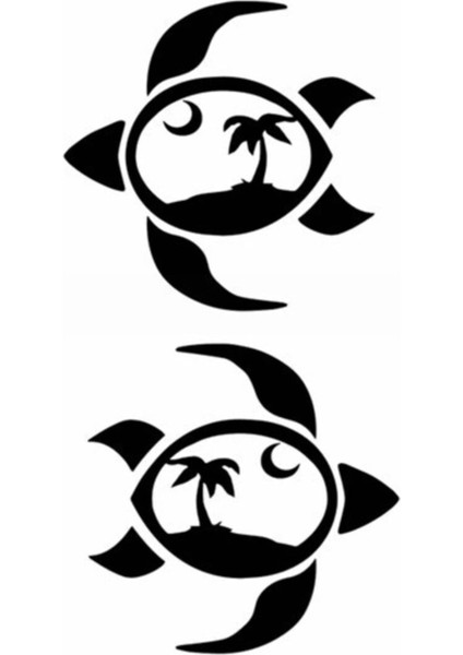 Kaplumbağa Oto Özel Yeni Sticker 20 x 38 cm