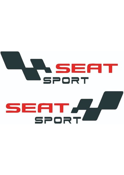 Seat Sport Yazılı Sticker Etiket Modeli