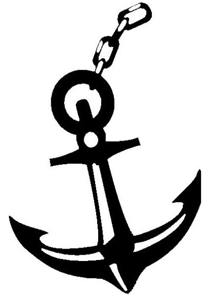 Gemi Çapası Oto Özel Yeni Sticker 20 x 30 cm