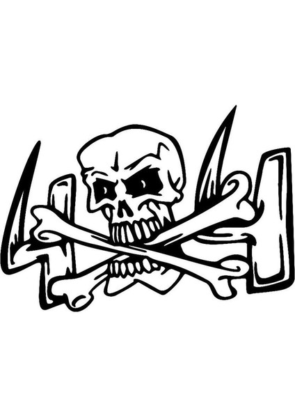 Kuru Kafa Off Road 4 x 4 Oto Sticker 20 x 14 cm