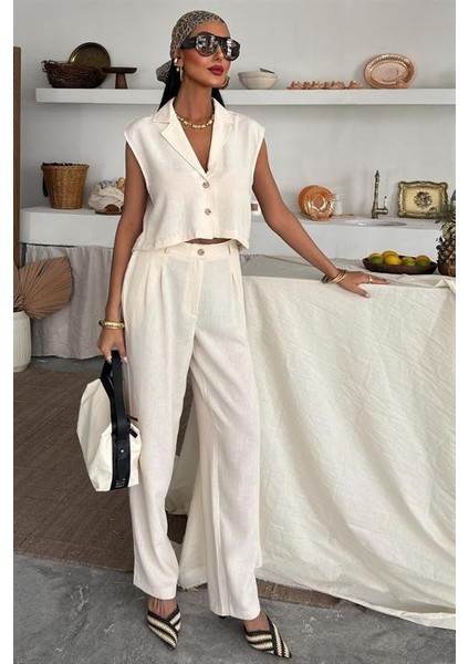 Zoe Crop Yelek Takım 9744-08