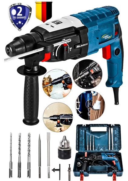 Teknoloji 2.30MM Bakır Sargılı 7.0 Joule Kablolu Kırıcı Delici Hilti Matkap +5 Uç Hediye