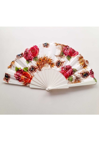 - Şık Doğal Serinletici Desnli Yelpaze 3 Adet