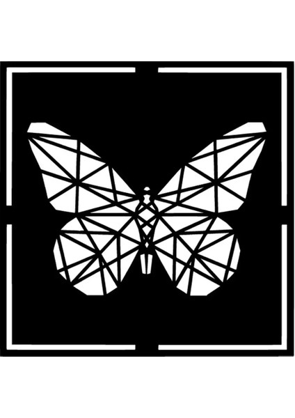 Geometrik Kelebek Sticker 10 x 10 cm