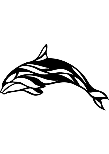 Yunus Balığı Sticker 10 x 6 cm