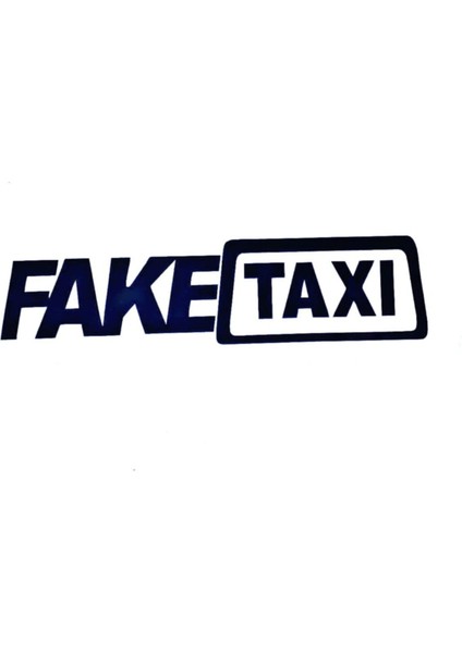 Fake Taksi Oto Özel Yeni Sticker 20*5 cm
