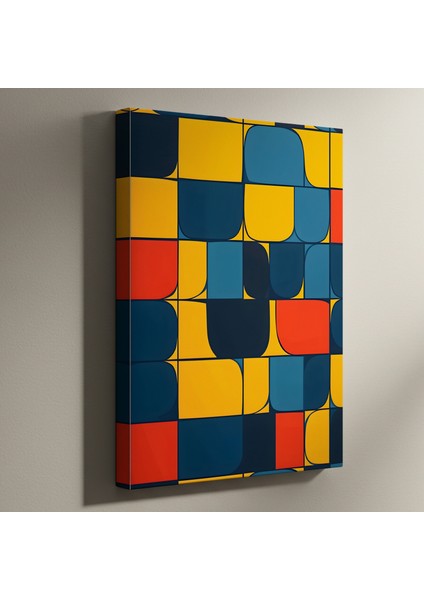 Soyut Geometrik Desen Tablosu