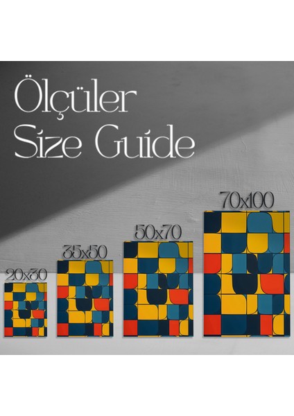Soyut Geometrik Desen Tablosu modelleri