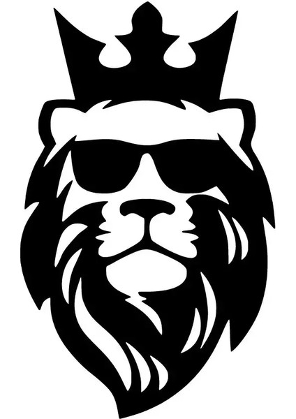 Aslan Kral Sticker 20 x 32 cm