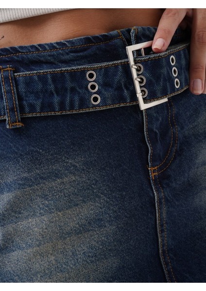 Kemer Detay Denim Mini Etek fırsatları