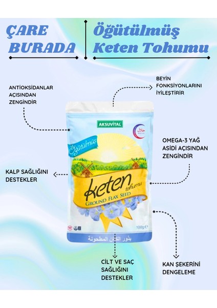 Öğütülmüş Keten Tohumu 100 gr