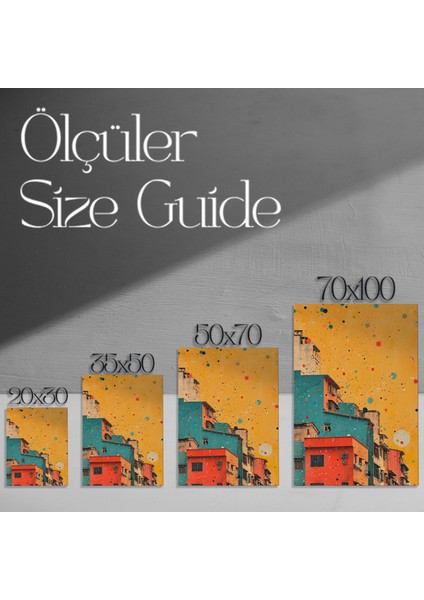 Soyut Kent Manzarası Tablosu modelleri