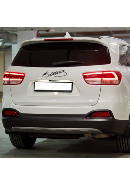 Kemal Atatürk Imzası Oto Özel Yeni Sticker Siyah