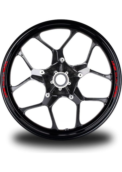 Bajaj 8li Jant Stıcker Modeli Kırmızı Uyumlu