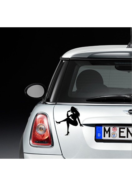 Oto Özel Yeni Sticker Siyah 20 cm