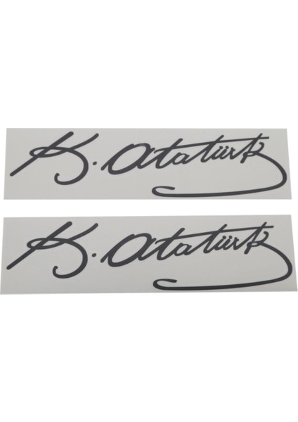 Kemal Atatürk Imzası Oto Özel Yeni Sticker Siyah fiyatları