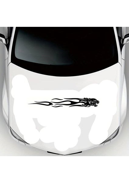 Alevli Arslan Oto Kaput Sticker 44 x 6 cm