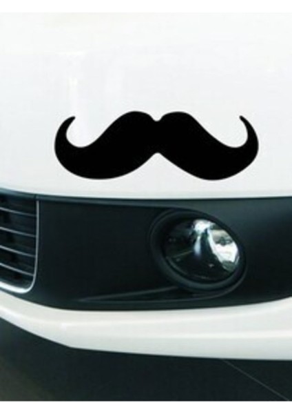 Dedektif Bıyık Tasarım Oto Özel Yeni Sticker Siyah 17*6,5 cm fiyatları