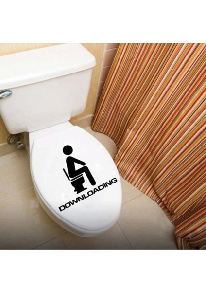 1 Parça Tuvalet Özel Yeni Sticker Yaratıcı Su Geçirmez Duvar Özel Yeni Sticker Tuvalet Çıkartmalar