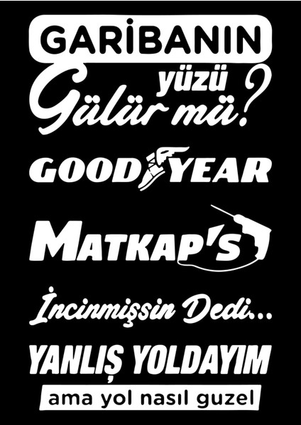 Oto Arka Cam Özel Yeni Sticker Model 30 Beyaz 20*35 cm