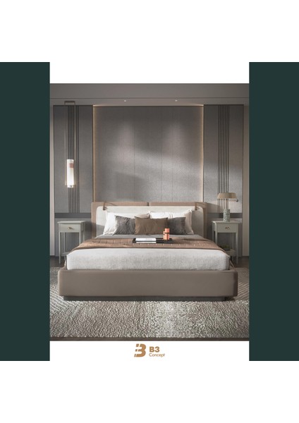 B3CONCEPT Retro Serisi Özel Tasarım Tek Çekmeceli Yatak Yanı Komodin Gri fırsatları