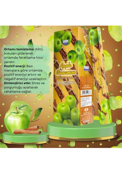 Elma ve Tarçın Kötü Koku Tütsüsü 20 Çubuk