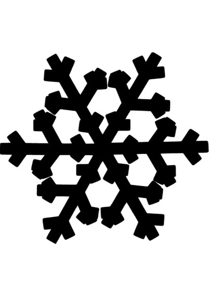 Kar Tanesi Duvar Dekor Sticker 40 x 36 cm