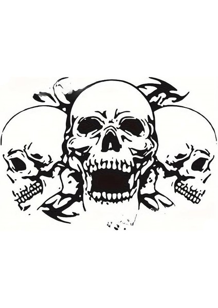 Kuru Kafalar Oto Kaput Sticker 60 x 39 cm fiyatları