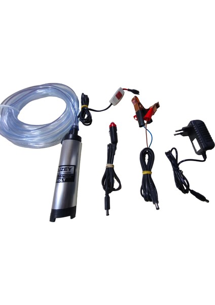 220-12 Volt Dalgıç Sıvı Aktarma Pompası (3 Farklı Çalışma Şekli) Hortumlu Set modelleri