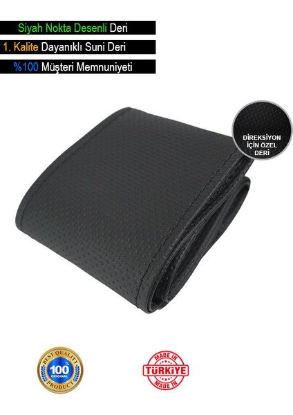 Fiat 500 Özel Süper Deri Direksiyon Kılıfı, Siyah Nokta Desenli Özel Süper Deri Model fiyatları