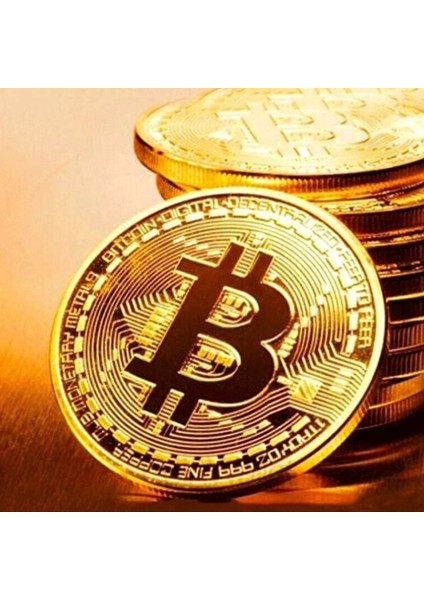 Bitcoin Madeni Para Hatıra Koleksiyon Değerli Kutulu Altın Rengi Bitcoin Para indirimleri