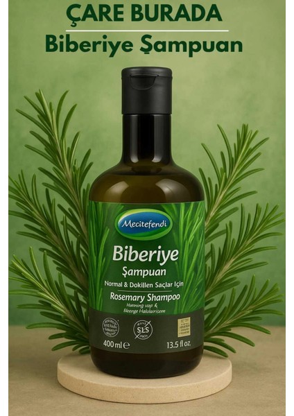 Biberiye Şampuan 400 ml (Dökülmeye Eğilimli Saçlar)
