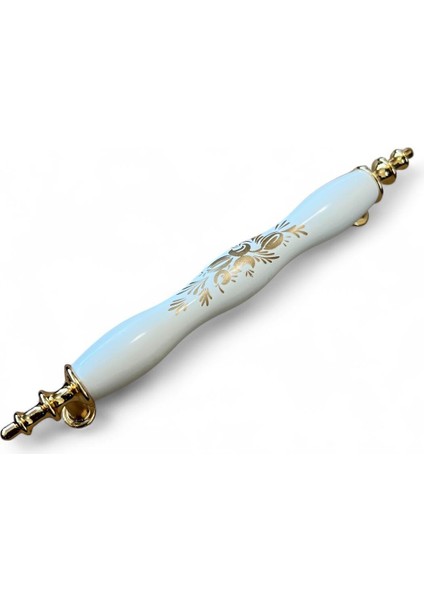 Polimer Alaşım Altın Çiçek Desenli 128MM (12.8cm) Mobilya Çekmece Kapak Kulbu