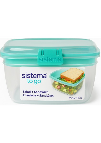 To Go 1.63L Saklama Kabı – Sandviç & Salata Kabı, Bpa’sız, Kilitli Kapaklı, Yeşil modelleri