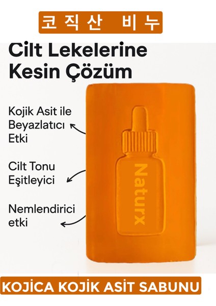 Kojik Asit Sabunu 100GR – Leke Karşıtı, Zerdeçal ve Limon Kabuğu Içerikli Yüz ve Vücut Temizleyici, Tüm Cilt Tipleri Için modelleri