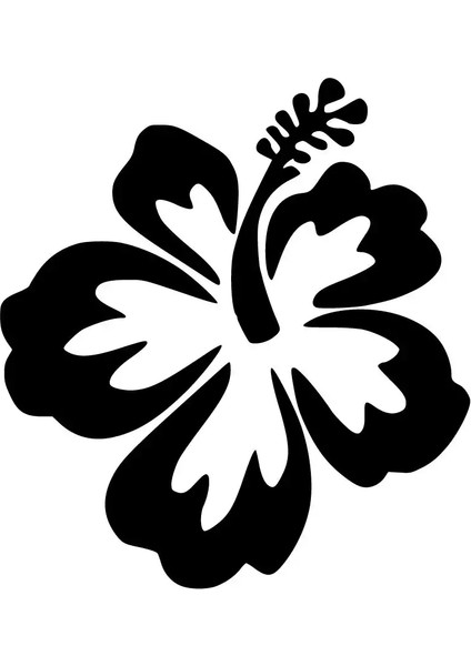 Hibiscus Çiçeği Sticker 20 x 20 cm