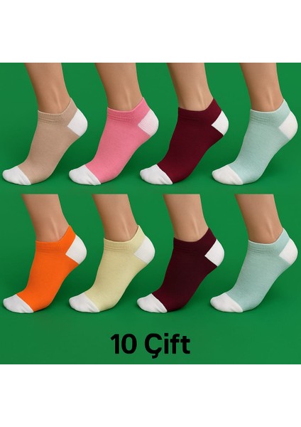 Çok Renkli 10’lu Patik Çorap fiyatları